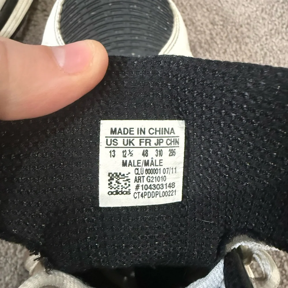 Adidas Black and White Sneakers - Picture 5 of 5
